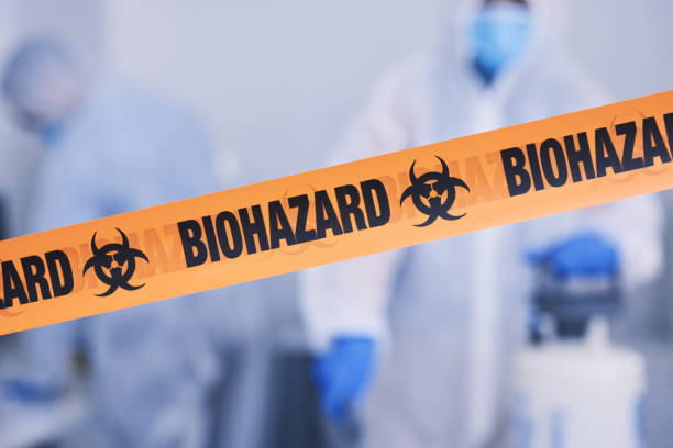 Professional Biohazard Cleanup technician working in Knoxville, IL